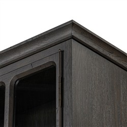 Dawson Updated Traditional Smoked Black Oak Cabinet|