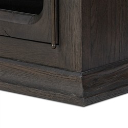 Dawson Updated Traditional Smoked Black Oak Cabinet|