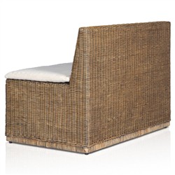 Senna Broadway Dune Linen Woven Dining Bench - 49"|