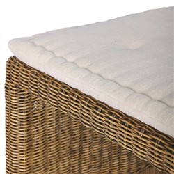 Senna Broadway Dune Linen Woven Dining Bench - 49"|