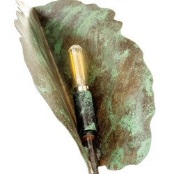 Louanne French Country Green Patina Leaf Chandelier|