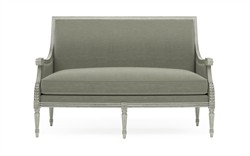 Juliette Sage Velvet Provence Sage Settee|