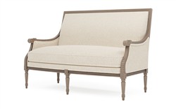 Juliette Cotton Cloud Boucle Driftwood Settee|