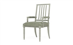 Sabinna Willow Green Velvet Provence Sage Dining Arm Chair|