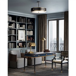 Larson Updated Traditional Polished Brass Iron Floor Lamp|