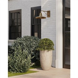 Jensen Traditional Antique Brass Outdoor Armed Wall Sconce|