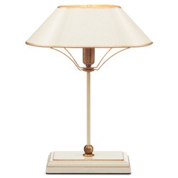 Dresden Updated Traditional Oval Shade Cream Wood Table Lamp|