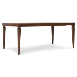 Alaine Updated Traditional Dark Extendable Rectangular Dining Table - 82-122"|