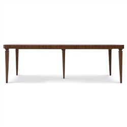 Alaine Updated Traditional Dark Extendable Rectangular Dining Table - 82-122"|