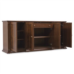 Alaine Updated Traditional Dark Walnut Buffet|
