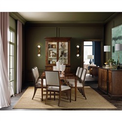 Alaine Updated Traditional Dark Walnut Buffet|