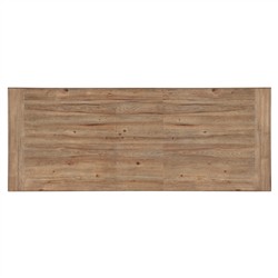 Vince Coastal Beach Brown Wood Extendable Rectangular Dining Table - 92-132"|