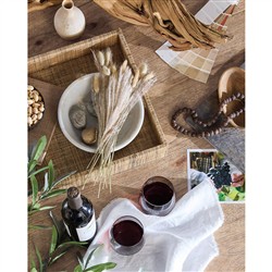 Vince Coastal Beach Brown Wood Extendable Rectangular Dining Table - 92-132"|