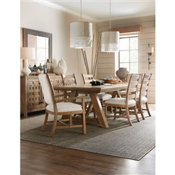 Vince Coastal Beach Brown Wood Extendable Rectangular Dining Table - 92-132"|