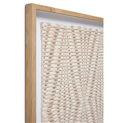 Lorwyn Beige Textile Framed Wall Art - 3'7"x2'6"|