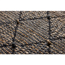 Nuit Dark Grey Textile Framed Wall Art - 2'2"x4'1"|