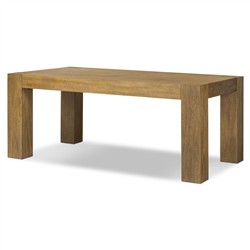 Kinsey Rustic Lodge Brown Wood Rectangular Dining Table - 72"|