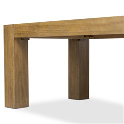 Kinsey Rustic Lodge Brown Wood Rectangular Dining Table - 72"|