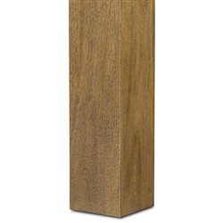 Kinsey Rustic Lodge Brown Wood Rectangular Dining Table - 72"|