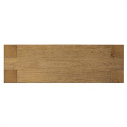 Kinsey Rustic Lodge Brown Wood Dining Bench|