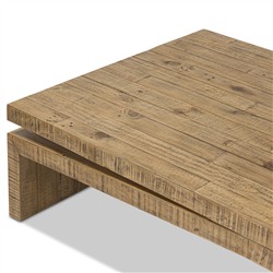 Rayan Rustic Lodge Brown Reclaimed Wood Coffee Table|