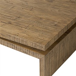 Rayan Rustic Lodge Brown Reclaimed Wood Coffee Table|