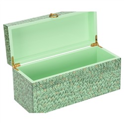 Cain Traditional Green Marbled Decorative Box|