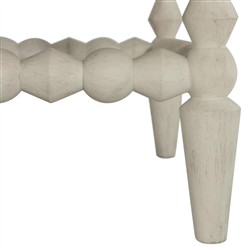 Jennifer Updated Traditional Cream Bobbin Bedroom Bench|