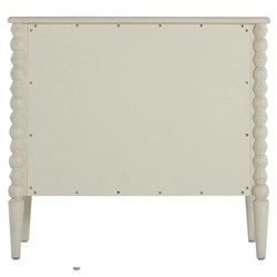 Jennifer Updated Traditional Cream Wood Chest|
