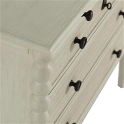 Jennifer Updated Traditional Cream Wood Chest|