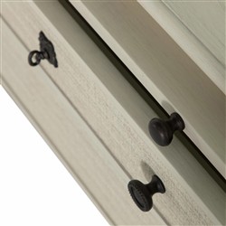 Jennifer Updated Traditional Cream Wood Chest|