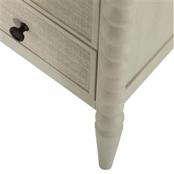 Jennifer Updated Traditional Cream Wood Chest|