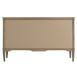 Linnea Updated Traditional Brown Oak Wood Double Dresser|