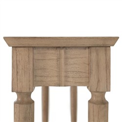 Peterson Updated Traditional Natural Brown Wood Rectangular Console Table - 41"|