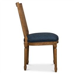 Iona Updated Traditional Brown Cane Wood Dining Chair|