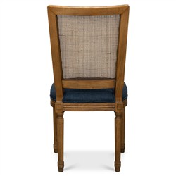 Iona Updated Traditional Brown Cane Wood Dining Chair|
