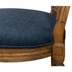 Iona Updated Traditional Brown Cane Wood Dining Chair|