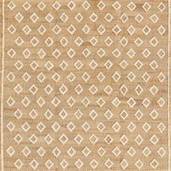 Safiya Coastal Beach Natural Diamond Patterned Jute Rug - 3'6"x5'6"|