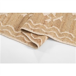 Lizbeth Coastal Beach Ivory Floral Patterned Rug - 3'6"x5'6"|