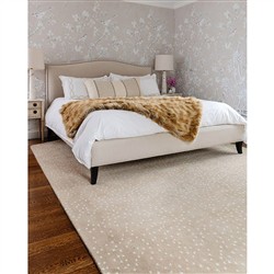 Hayde Modern Classic Beige Ombre Wool Animal Patterned Rug - 3'6"x5'6"|