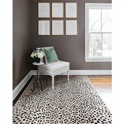 Ventura Modern Classic Beige Wool Animal Patterned Rug - 3'6"x5'6"|