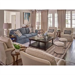 Sonoma Updated Traditional Brown Wood Side Table|