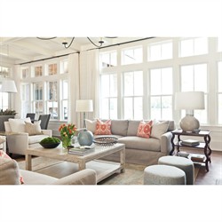 Sonoma Updated Traditional Brown Wood Side Table|