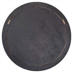 Josiah Coastal Beach Natural Wood Round Wall Mirror|