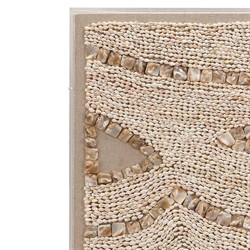 Alease Coastal Beach Off White Shell Wave Wall Art|