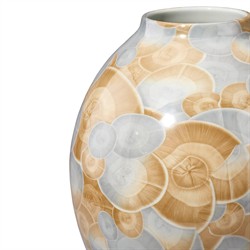 Pryce Coastal Beach Blue Glazed Ceramic Vase|