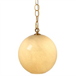 Azrael Modern Classic Blue Glass Sphere Pendant|