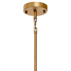 Isolde Updated Traditional Clear Glass Petal Pendant|