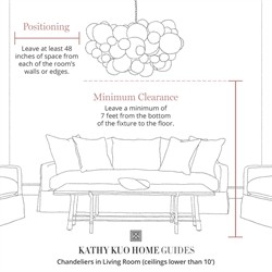 Elowen Updated Traditional Smoked Taupe Glass Curved  Chandelier|