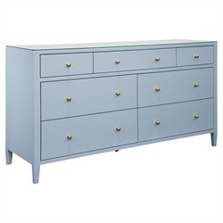 princess polly baby blue dress Worlds Away Carnegie Modern Classic Light Blue Textured Linen Double Dresser